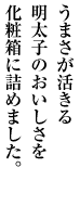 うまさが活きる辛子明太子のおいしさを、化粧箱に詰めました。